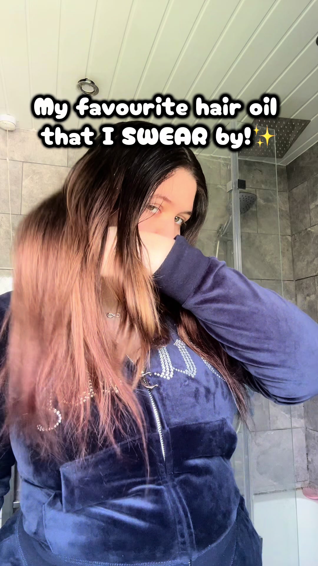 TikTok post by @_sumss2006x for Delhicious Body. Caption reads: Does this sound like your hair..? If so try this....