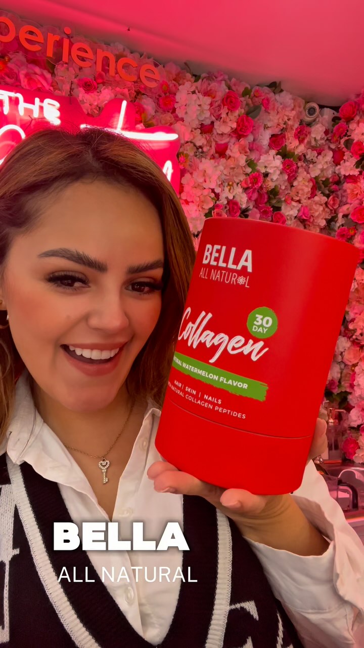 Instagram post by @gaby.ji22 for Bella All Natural. Caption reads: Les traigo cositas ✨❣️

@bellaallnatural 🍉....