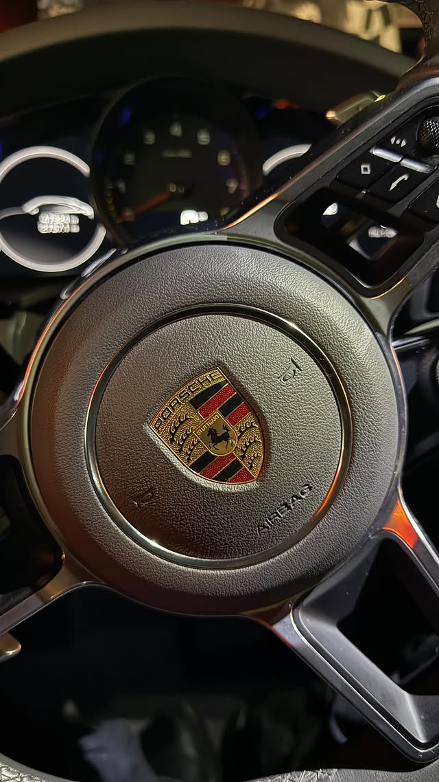 Instagram post by @johnnyvenus for Porsche. Caption reads: [...] ready for Super Bowl LX | @badbunnypr....