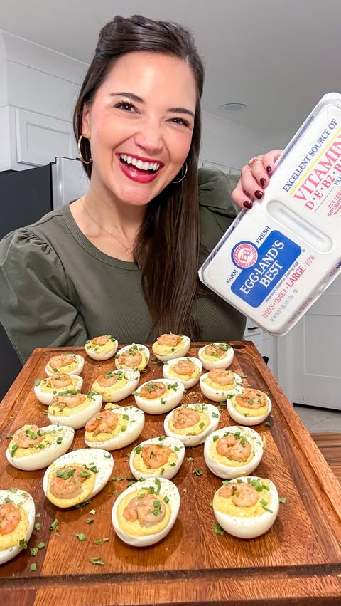 Instagram post by @holleyinthekitchen for Eggland's Best. Caption reads: [...] or your next get-together. I’m using....