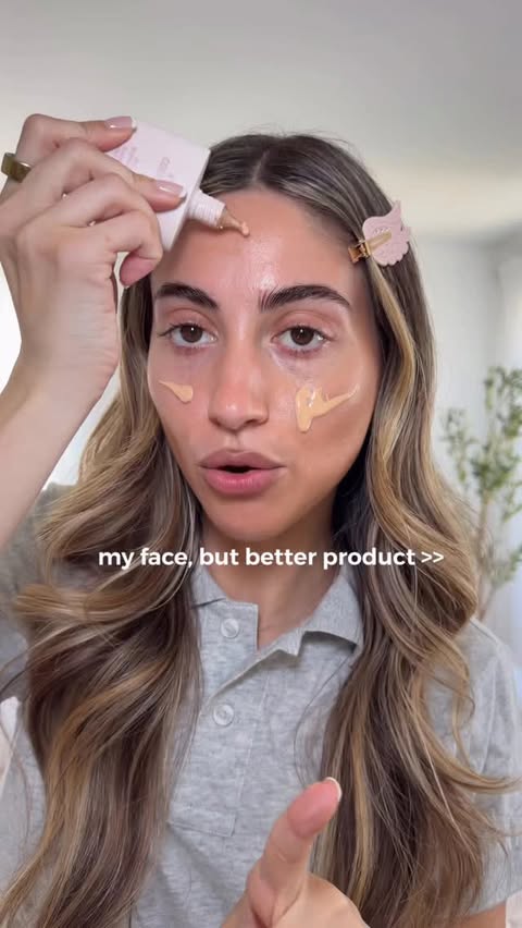 Instagram post by @samanthaarandazzo for Kylie Cosmetics. Caption reads: [...] skin tints is the @kyliecosmetics Skin Tint....