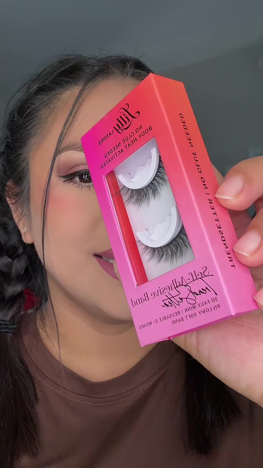 TikTok post by @anamaria_garcia93 for Lilly Lashes. Caption reads: 😍😍😍 @Lilly Lashes #lillylashes....