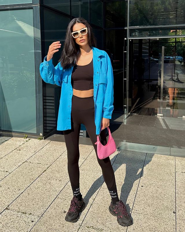 Instagram post by @nadineabdelaziz for The Giving Movement. Caption reads: I am made for sunny days ☀️ 
-
@thegivingmovement....
