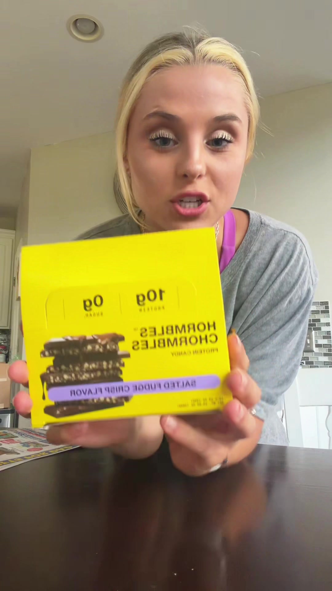 TikTok post by @hannahh.larson for Hormbles. Caption reads: [...] chocolate, how? And why? I’m obsessed....