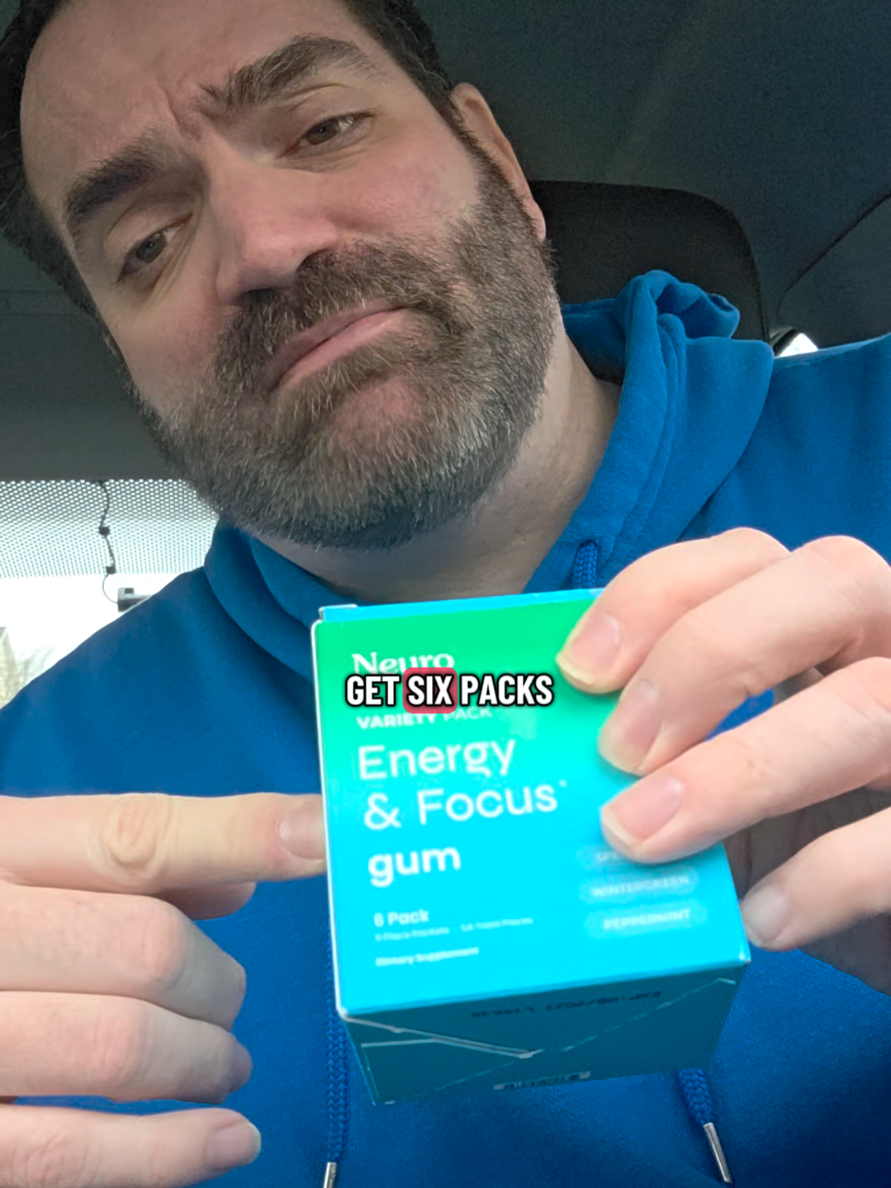 TikTok post by @pfinlaw for Neuro. Caption reads: [...] an #affordable bundle of #neurogum that has....