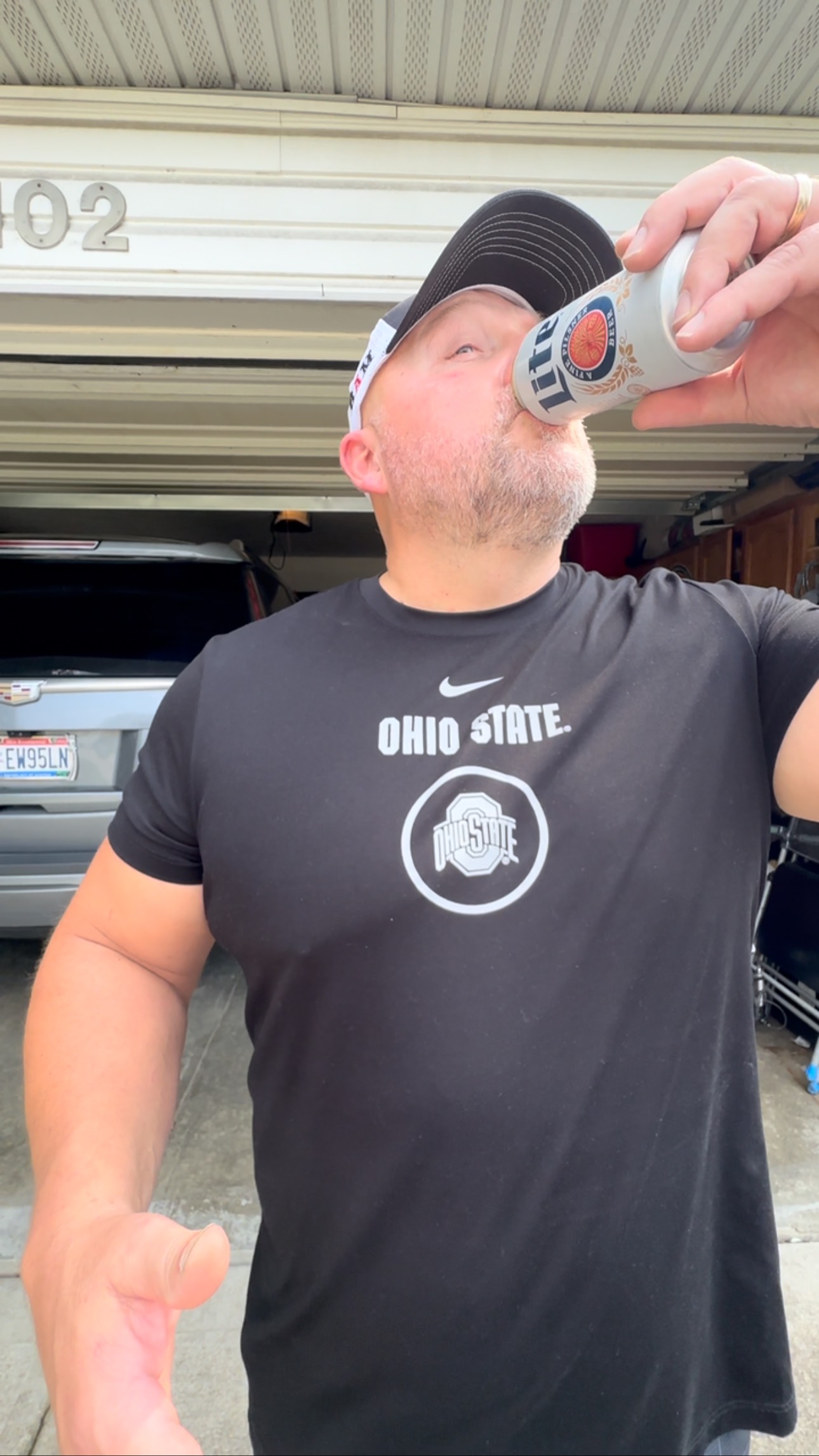 Instagram post by @the_bam_bam_show for Miller Lite. Caption reads: Everything is all RITE now. Happy 50th @millerlite....