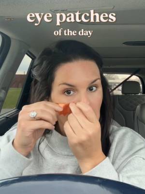 TikTok post by @hope_palk for LIVE TINTED. Caption reads: [...] are copper peptide eye patches from @Live....