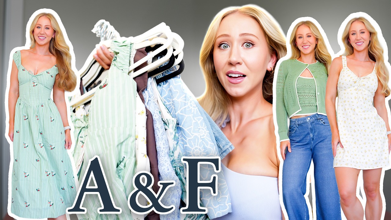 YouTube post by @KathrynMueller for Wiskii Active. Caption reads: I went a little crazy at the recent Abercrombie....