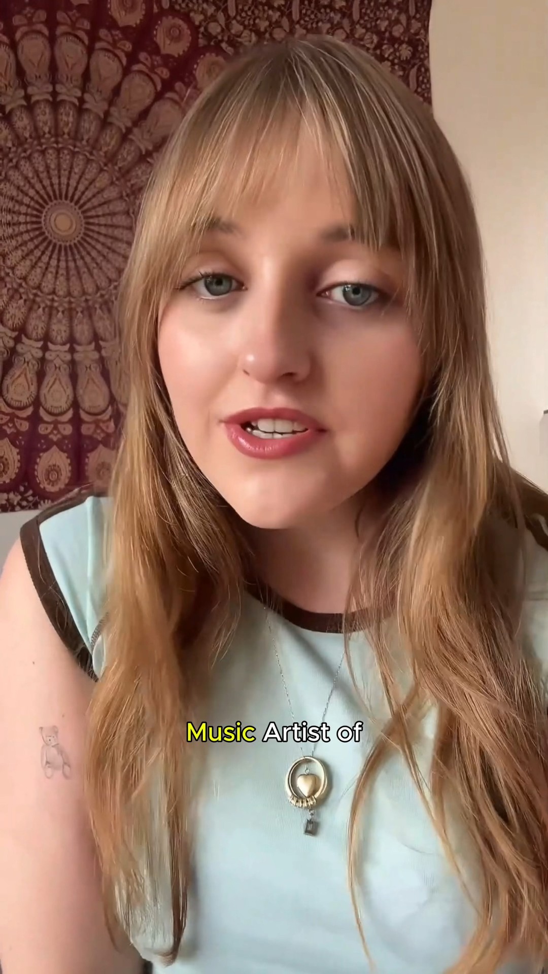 Instagram post by @nellmescal for Ticketmaster. Caption reads: Our New Music Artist of the Month is.......