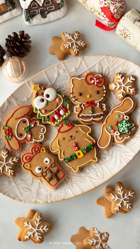 Instagram post by @petite.meringue for Hello Kitty. Caption reads: [...] to the holiday season with these @hellokitty....