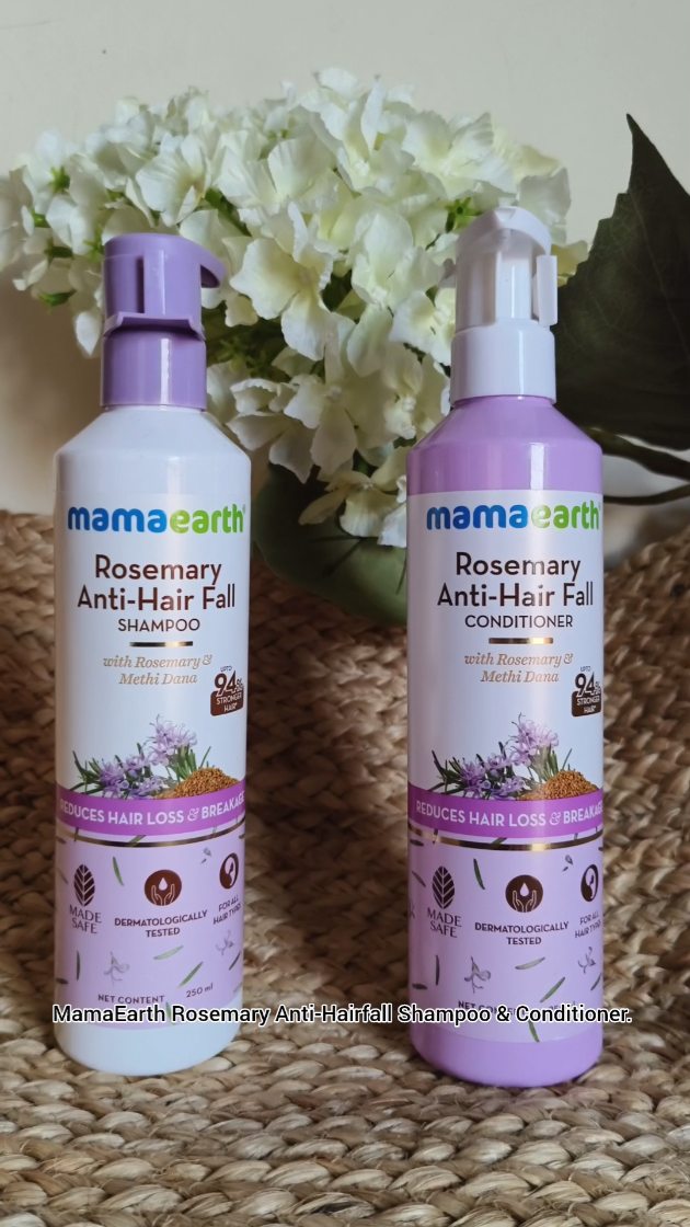 Instagram post by @bindi.yajnik.pandey for Mamaearth. Caption reads: #Ad
 Struggling with hair fall? 😩
Watch till the....