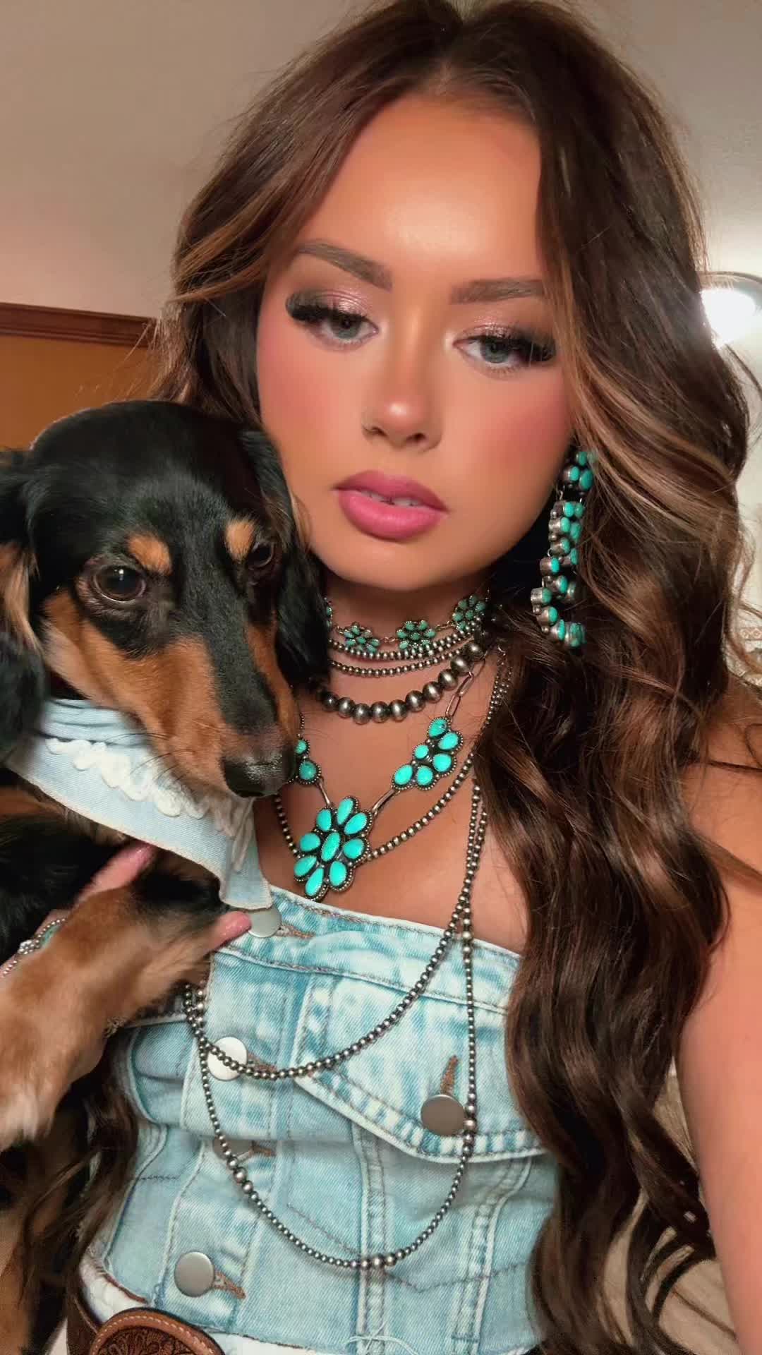 TikTok post by @delaneysawyers for Dani Morgans. Caption reads: What my little family wore for our family....