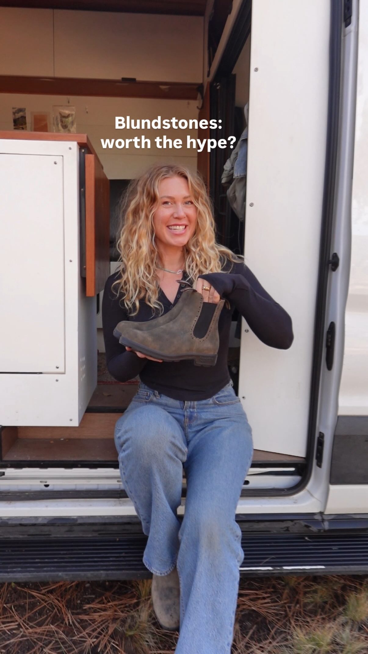 Instagram post by @quingable for Blundstone. Caption reads: Are Blundstones Worth The Hype? @blundstoneusa #ad....