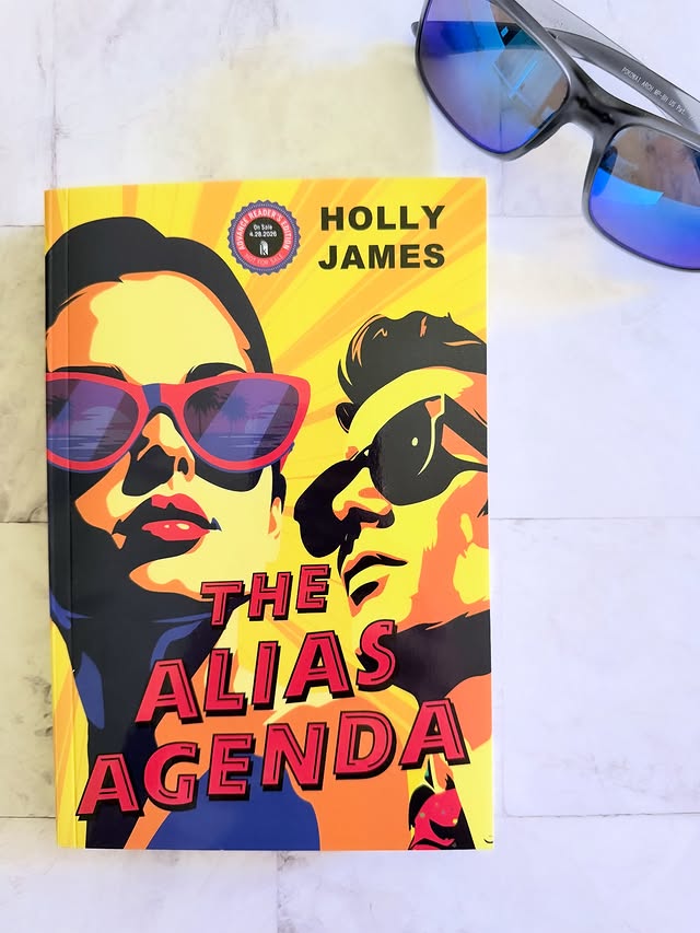 Instagram post by @kristis_literary_corner for TLC Book Tours. Caption reads: B҉o҉o҉k҉ ҉t҉o҉u҉r҉ Ｔｈｅ Ａｌｉａｓ Ａｇｅｎｄａ....