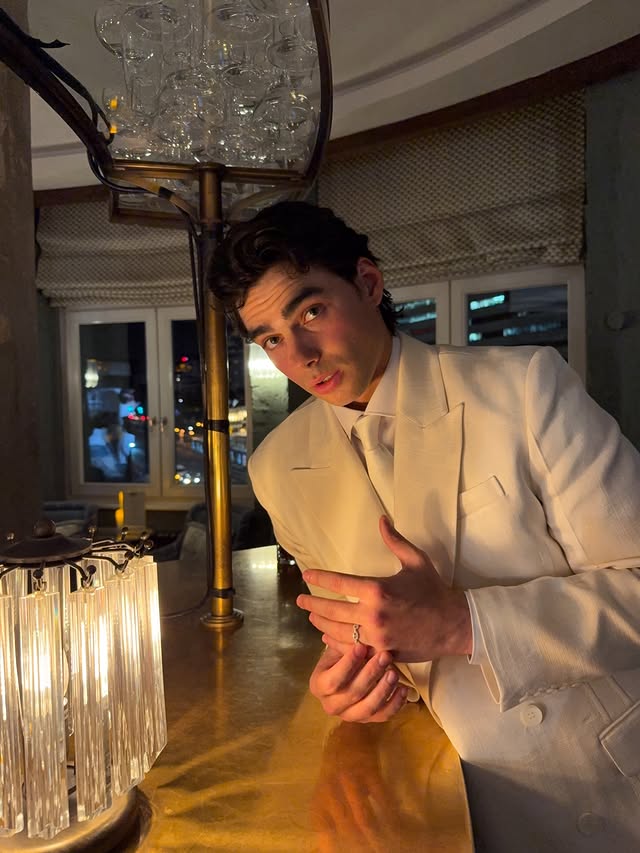 Instagram post by @jacobrott for APM Monaco. Caption reads: [...] eat spaghetti 🍝 had a sparkling night....