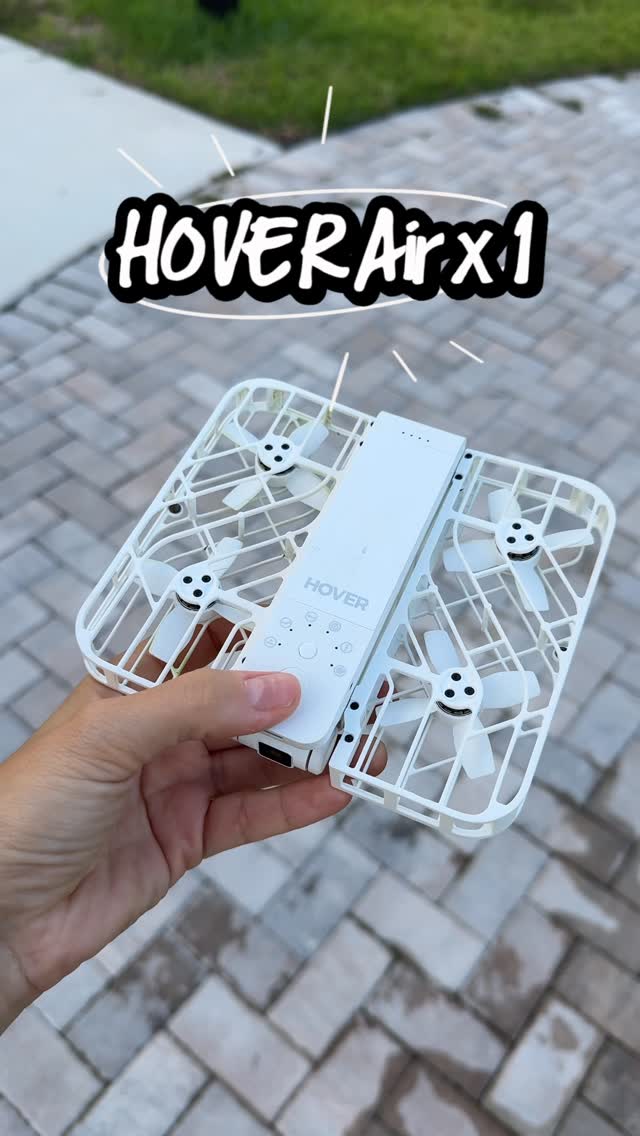 Instagram post by @goksjournal for Hoverair. Caption reads: ✨ Hands-free filming just got smarter with the....