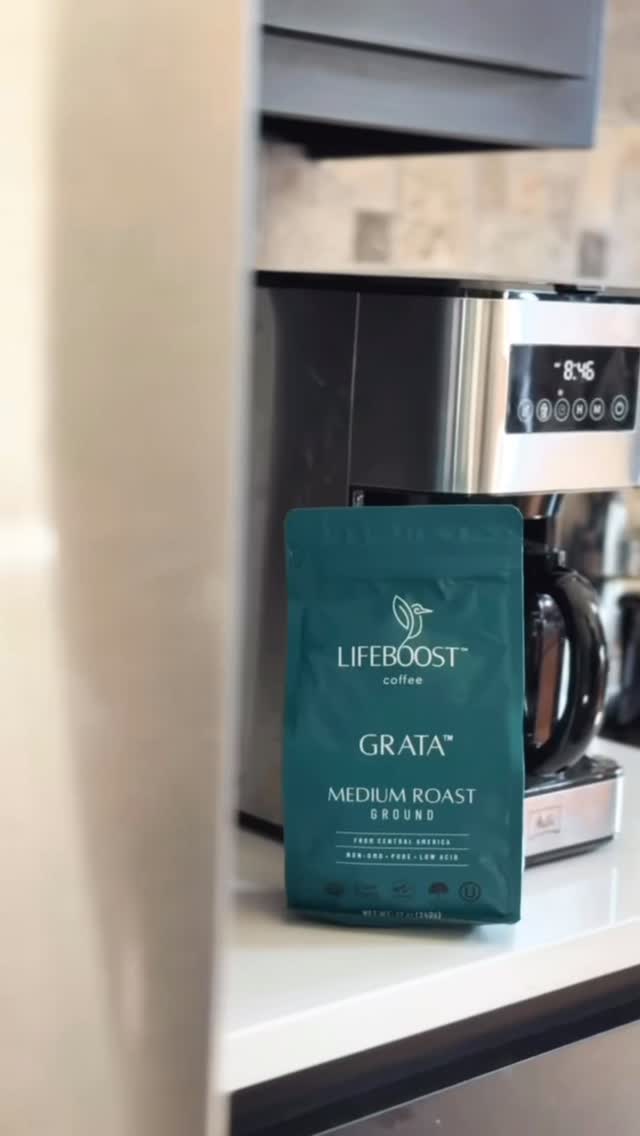 Instagram post by @iamdenizmirik for Lifeboost Coffee. Caption reads: Mornings officially upgraded.
Just tried....