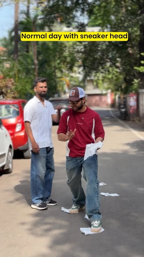Instagram post by @dannyypandit for Garnier Men Indonesia. Caption reads: Baju Hatho abhi toh mujhe sneakers se panni Pina....