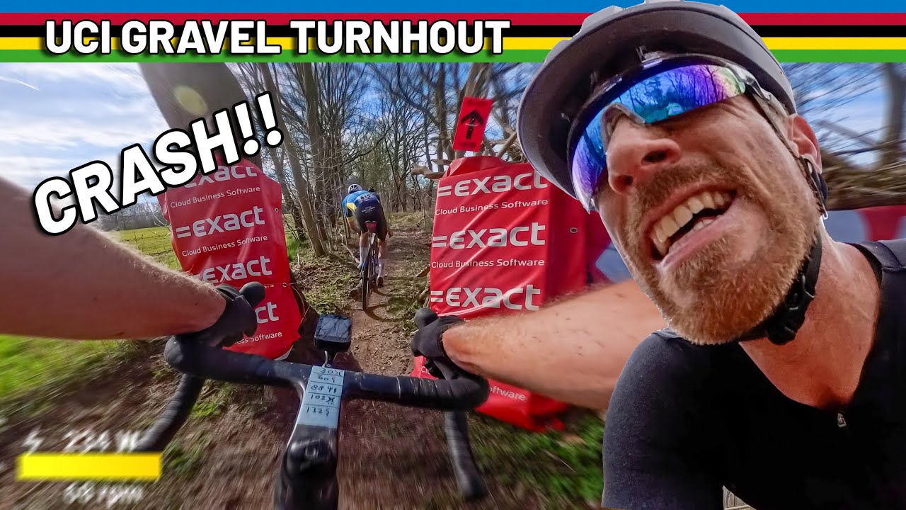 YouTube post by @jasperverkuijl for Siroko. Caption reads: FASTEST UCI Gravel Race EVER!? - UCI Turnhout....