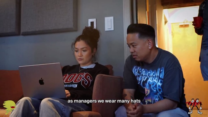 Instagram post by @chrisclassick for DistroKid. Caption reads: As managers, we’ve got a lot on our plate from....