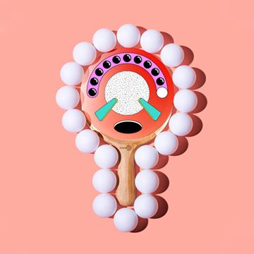 Instagram post by @ju_schnee for round21. Caption reads: [...] first ping pong collection with....