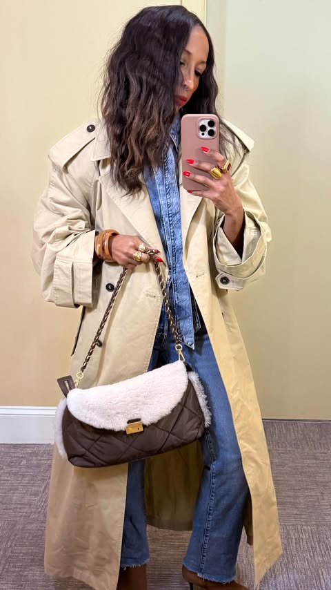 Instagram post by @wintt_a for MZ Wallace. Caption reads: Pulled this look together for the @mzwallacenyc....