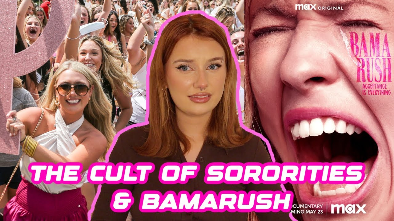YouTube post by @jordanatheresa for Good Morning America. Caption reads: The Cult of Sororities & BamaRush.