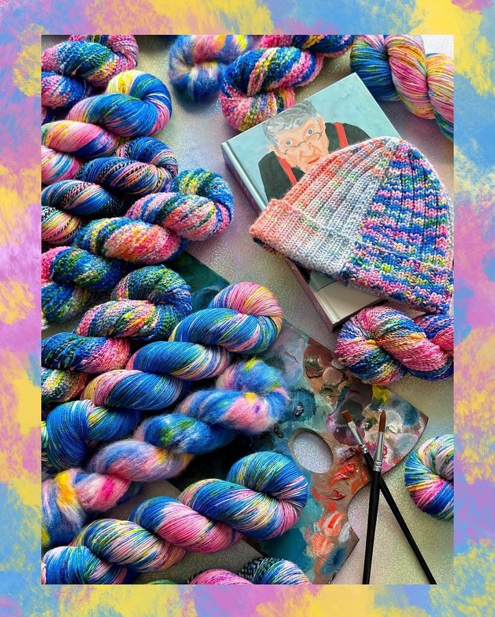 Instagram post by @jamesmakesthings for Qing Fibre. Caption reads: [...] Collaboration by JAMESMAKESYARN & Qing....