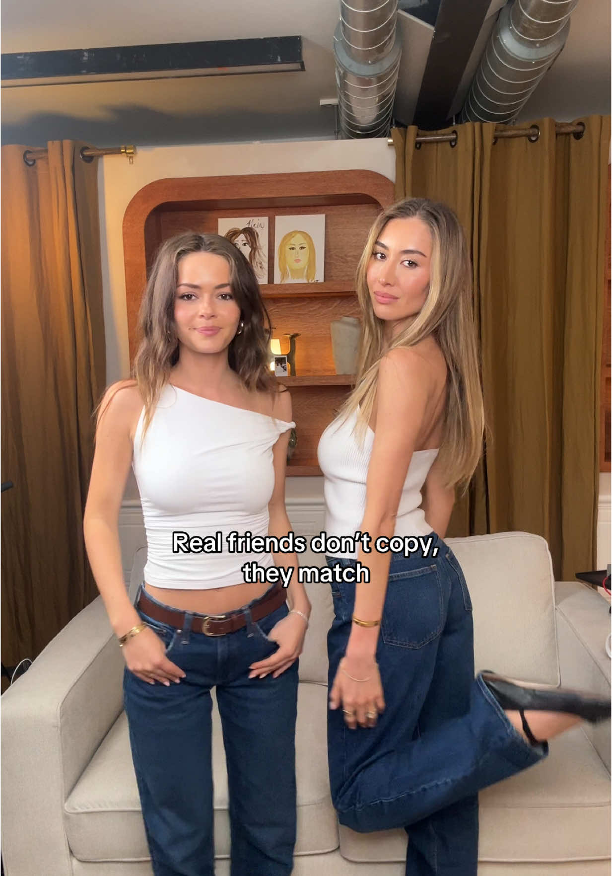 TikTok post by @wednesdayspodcast for Abercrombie & Fitch. Caption reads: We’re in our Abercrombie & Fitch era 🤍🏹 the most....