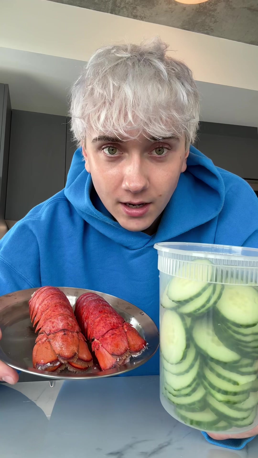TikTok post by @logagm for pepsi. Caption reads: Cucumbers deserve @Pepsi, obviously #pepsipartner....