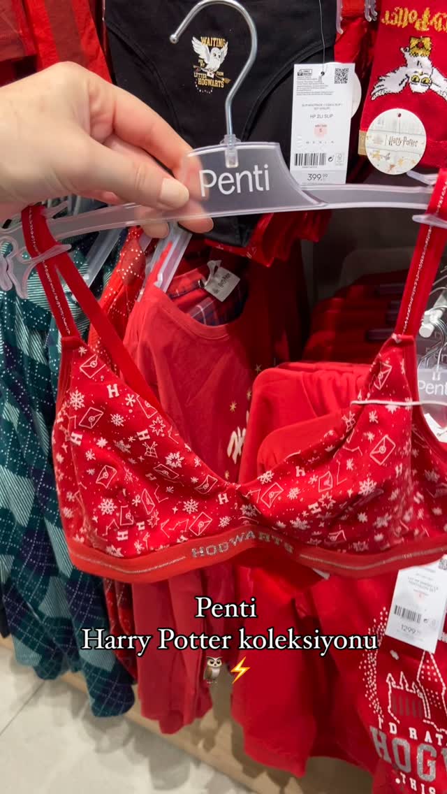 Instagram post by @indirimdeyakaliyoruz for Penti. Caption reads: Penti Harry Potter koleksiyonu⚡️🦉 @penti [...].