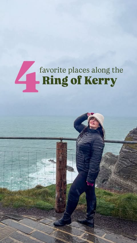 Instagram post by @vineyardsandvoyages for Holafly. Caption reads: The Ring of Kerry is my favorite drive in all of....