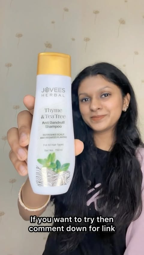 Instagram post by @pushti_goyal_2023 for Jovees Herbal. Caption reads: [...] fresher, healthier-looking scalp! ✨ Jovees....