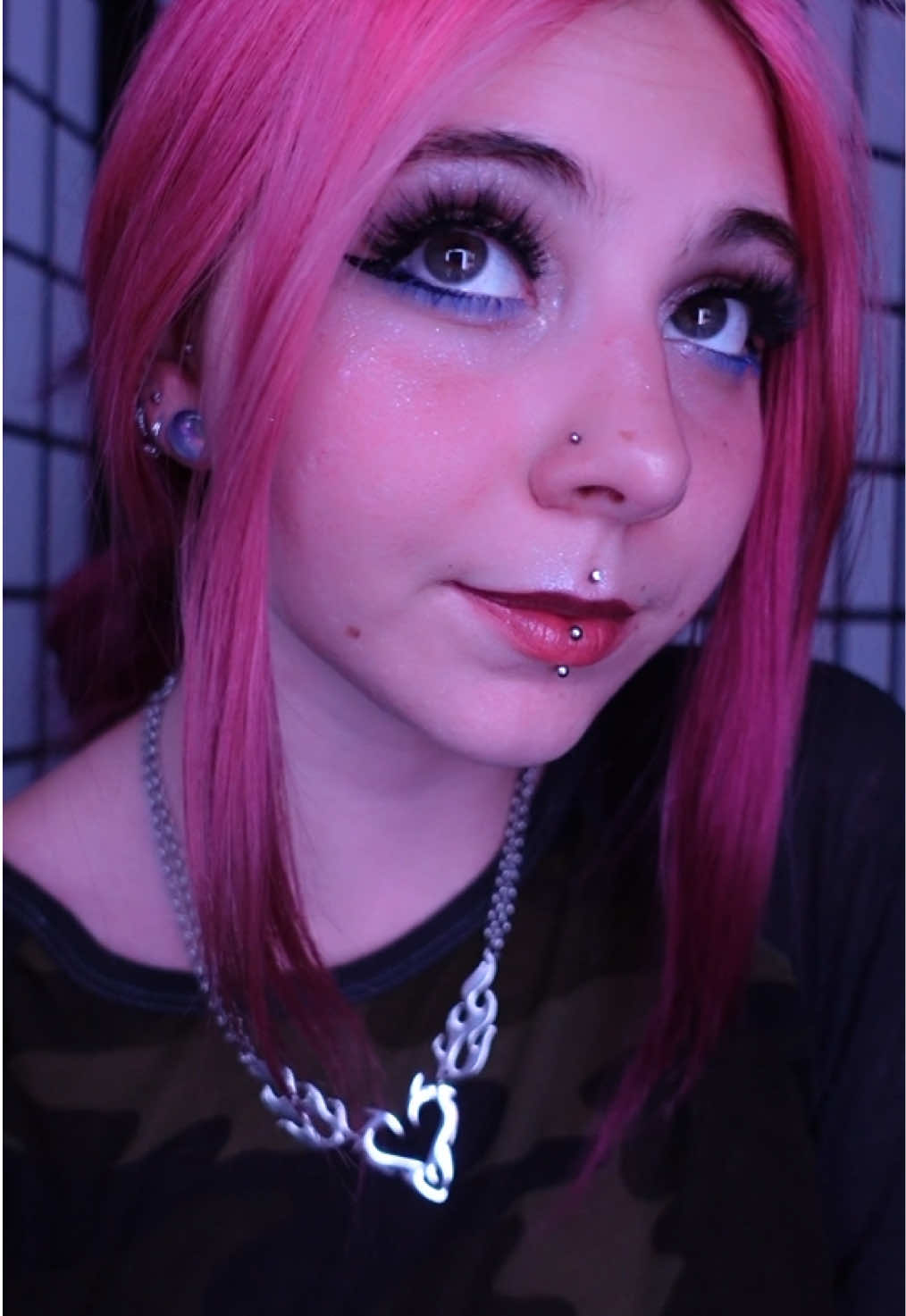 TikTok post by @bloodlustelf for Lilly Lashes. Caption reads: Oh the drama 💅🏻💖 • @Lilly Lashes #lillylashes....