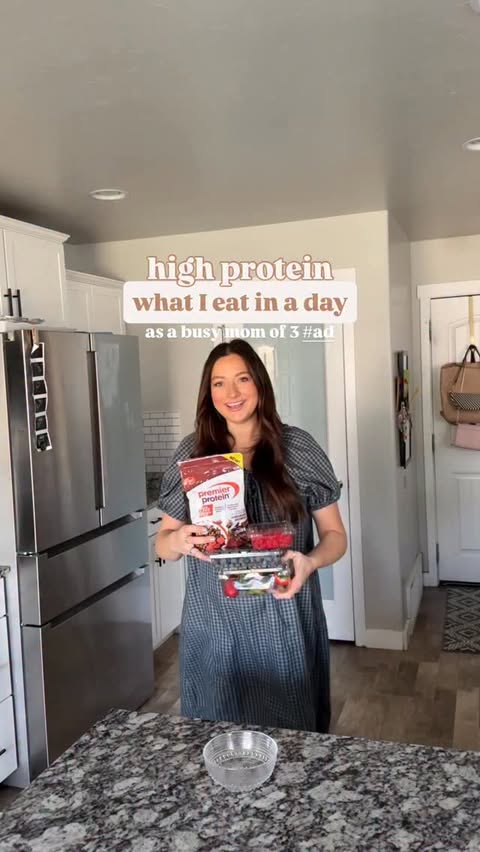 Instagram post by @lexingtonbrewer for Premier Protein. Caption reads: [...] day! #ad From morning yogurt using....