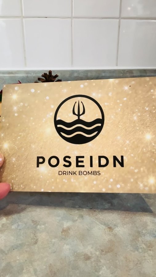 Instagram post by @conniekiatipis_2 for Poseidn. Caption reads: #gifted 

🍸Poseidn 3D Drink Bombs 

These drink....