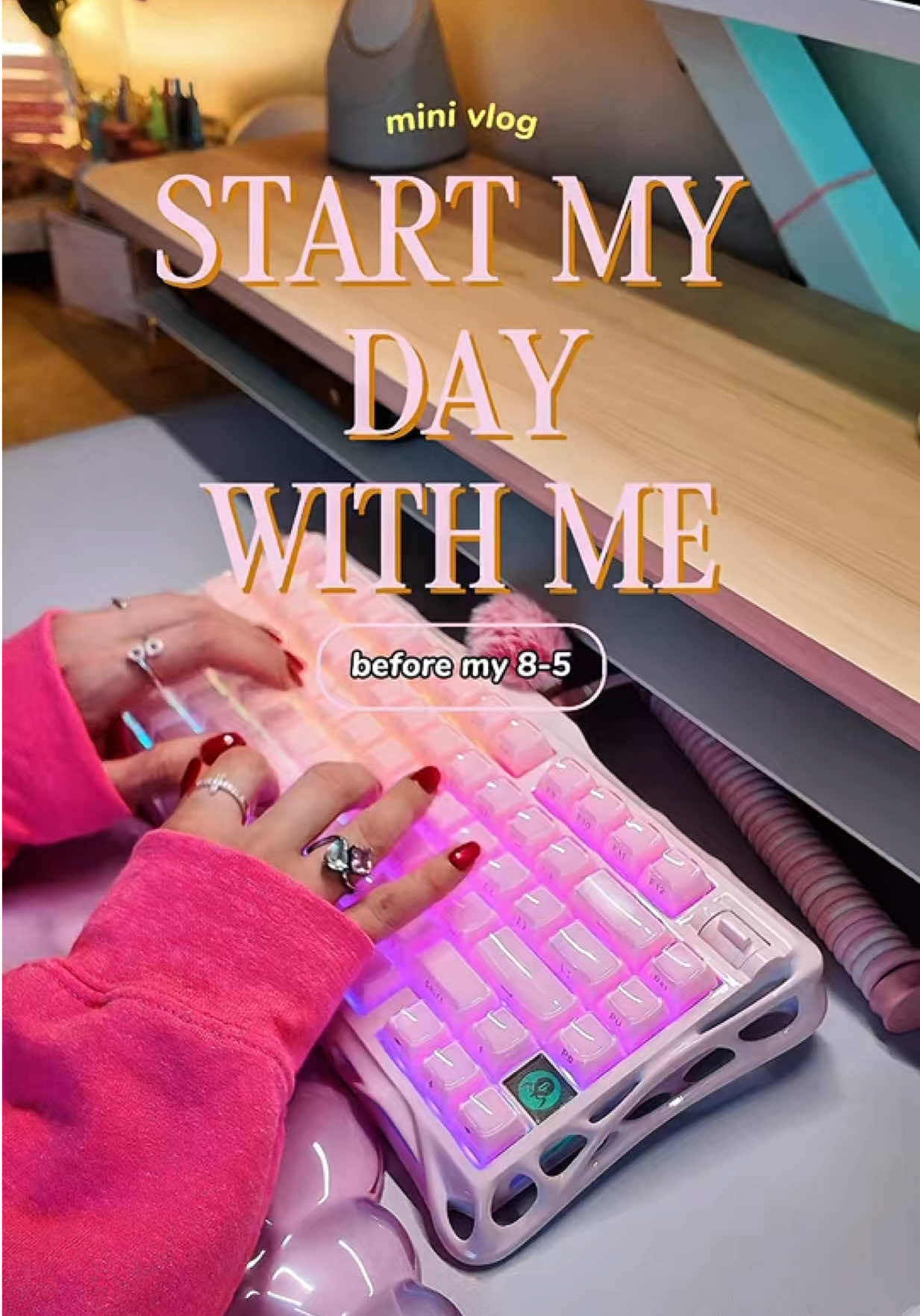 TikTok post by an influencer for GravaStar. Caption reads: [...] me before my 8-5 💕 KOTD: Gravastar Mercury....
