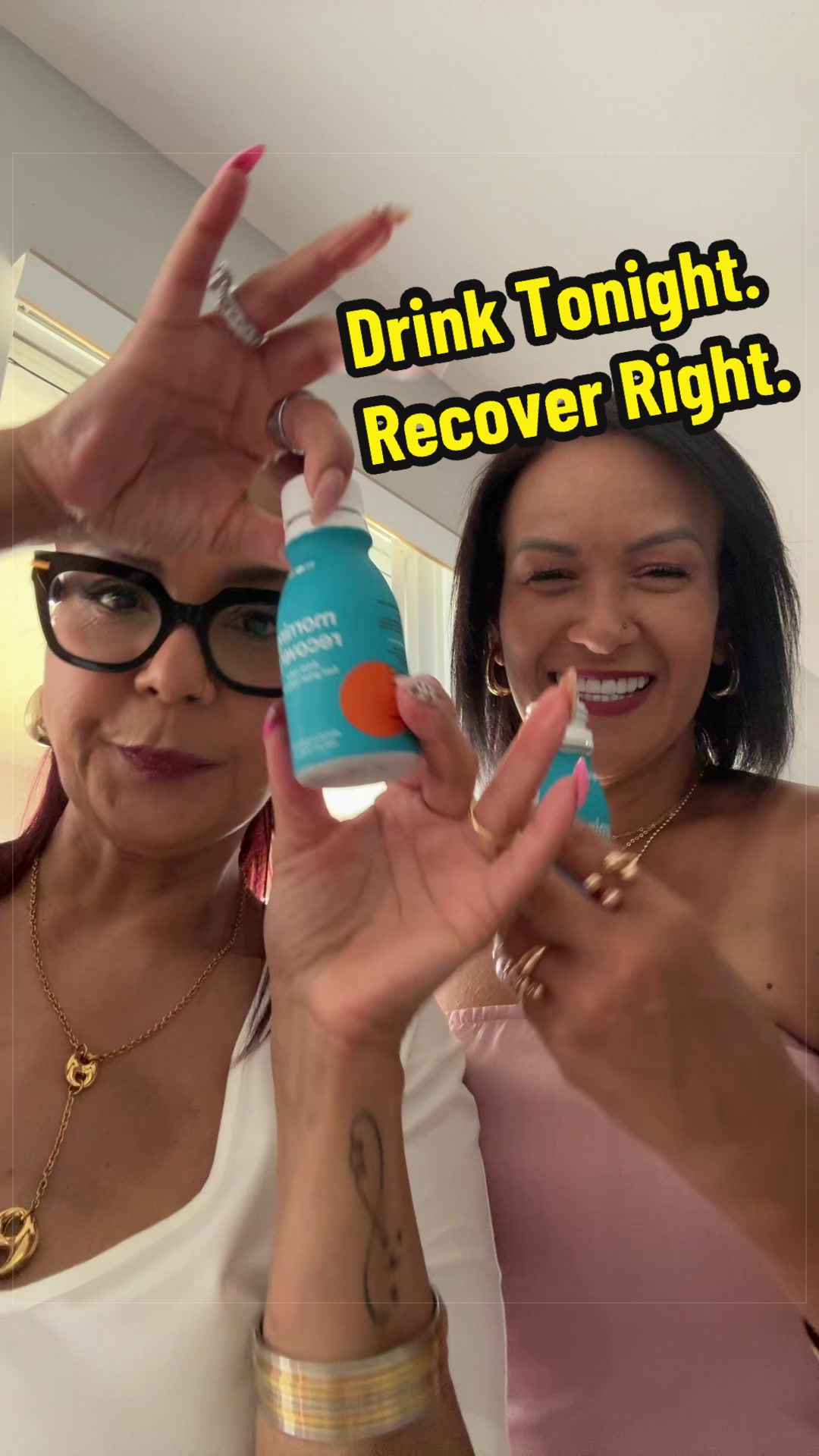 TikTok post by @glammabunny for More Labs. Caption reads: [...] so tomorrow still feels amazing. 🍊@morelabs....