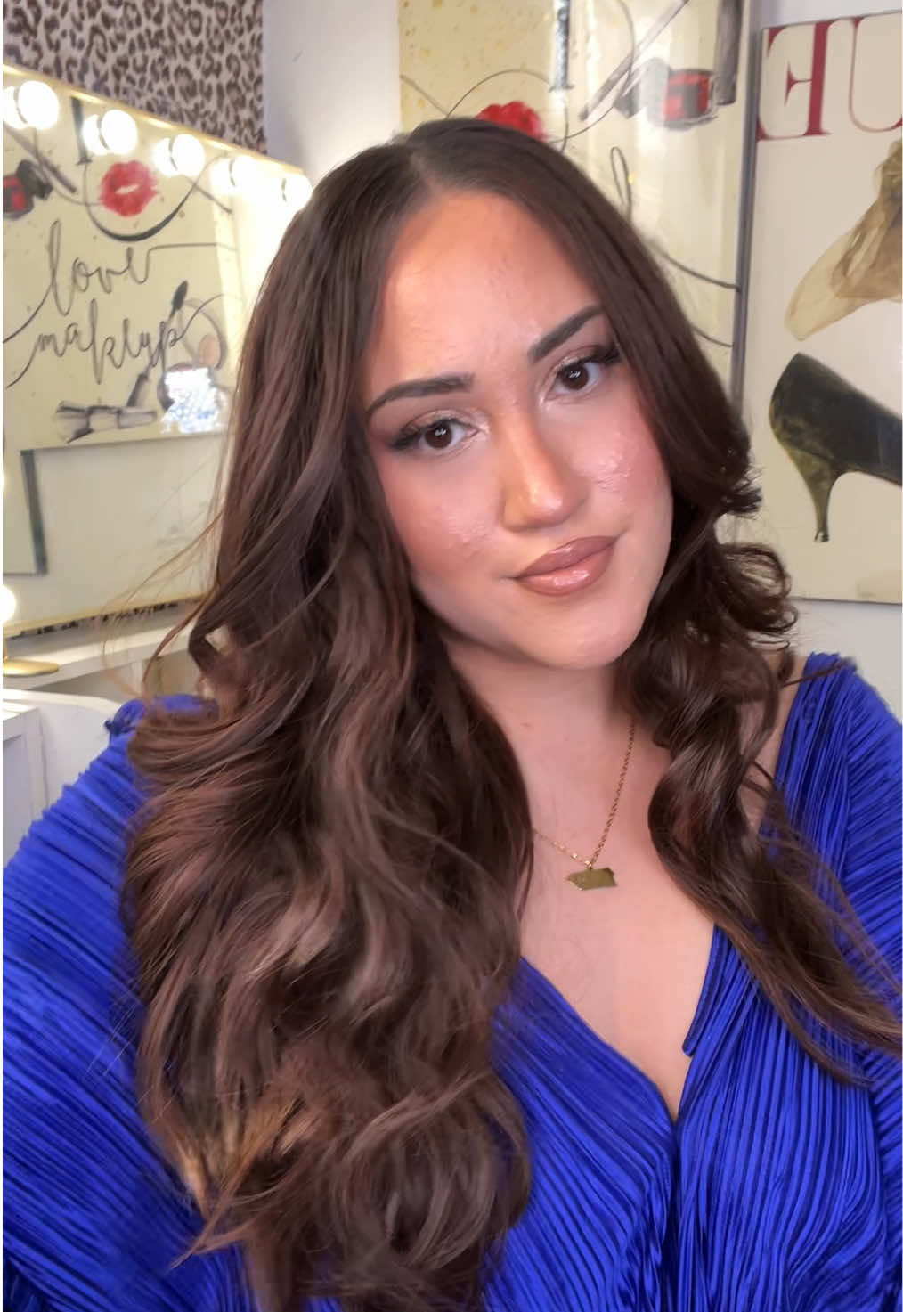 TikTok post by @rubyannxo for Vigorous Beauty. Caption reads: [...] sample clip-in hair extensions from....