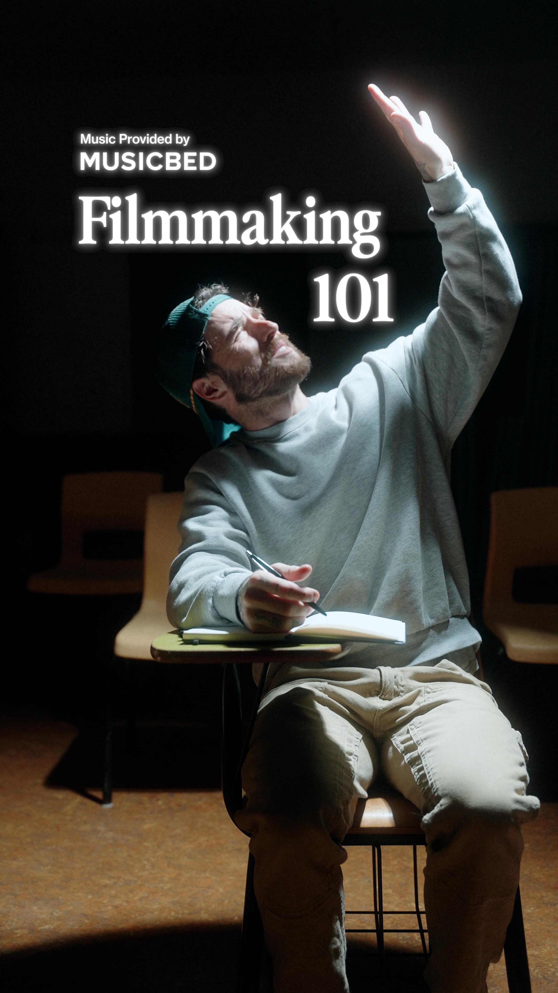 Instagram post by @hfxdrifter for Musicbed. Caption reads: Filmmaking 101:
The four areas I focus on to best....