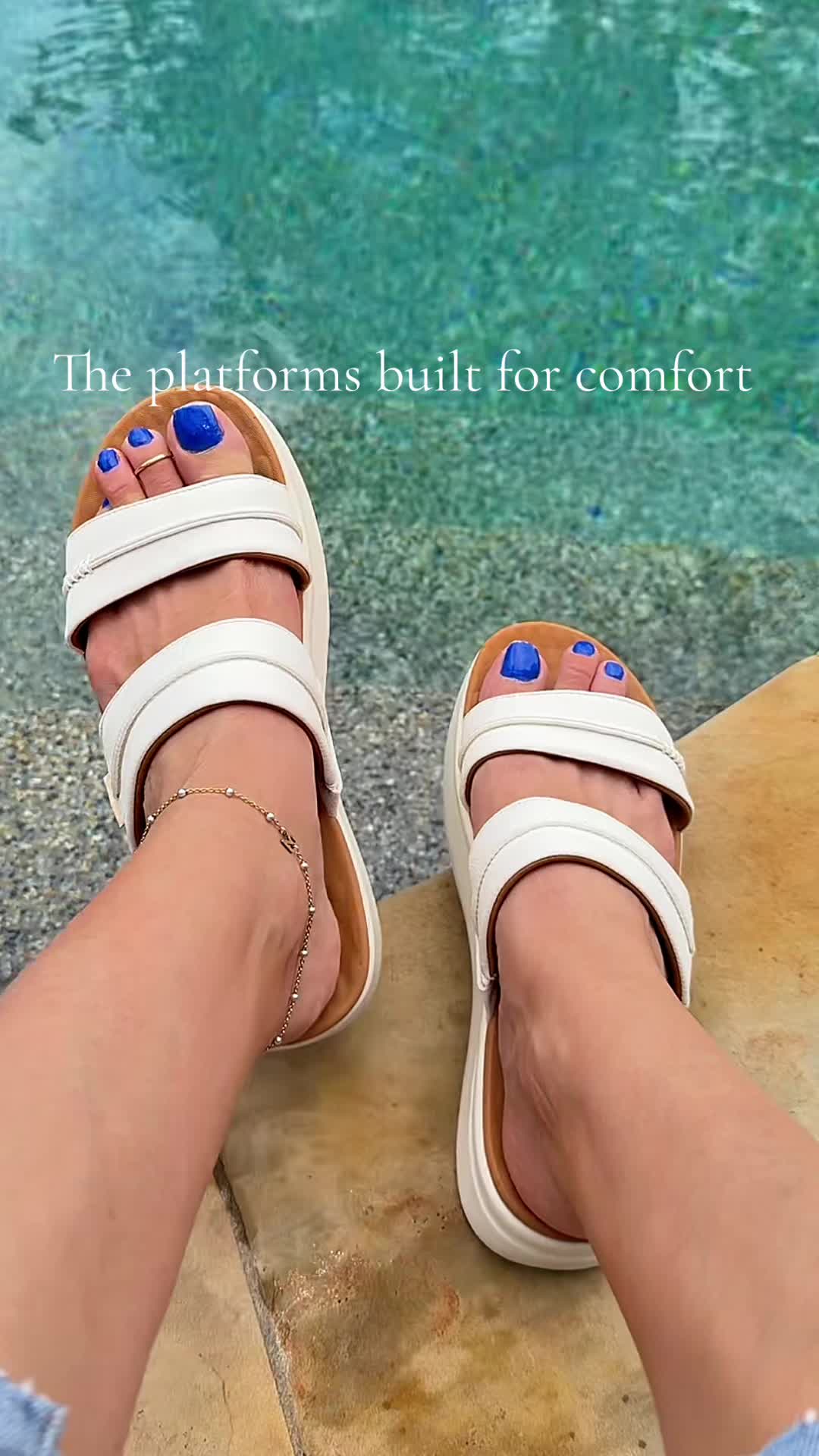 TikTok post by @marvan2009 for Hey Dude Shoes. Caption reads: @HeyDude dropped a #platformsandals that is so....