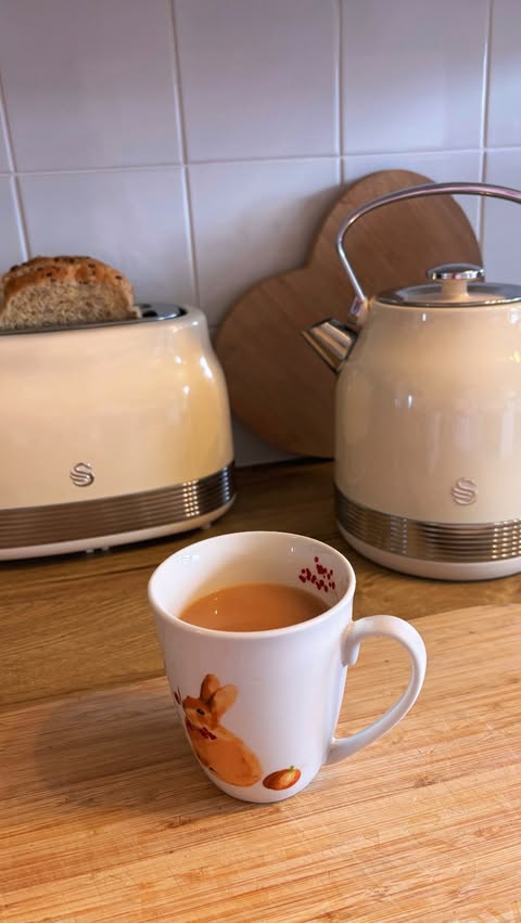 Instagram post by @housetohome43 for Swan Brand. Caption reads: 𝓢𝓽𝓲𝓵𝓵 𝓲𝓷 𝓹𝓳𝓼, 𝓼𝓽𝓲𝓵𝓵 𝔀𝓪𝓴𝓲𝓷𝓰....