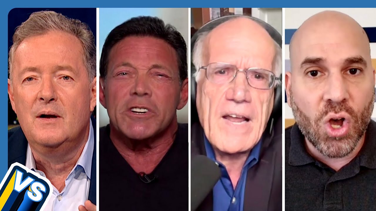 YouTube post by @PiersMorganUncensored for ExpressVPN. Caption reads: “DESTROYING This Country!” Government SHUTDOWN +....