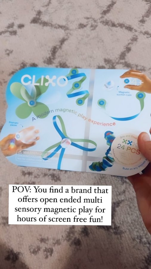 Instagram post by @emmiemck for Clixo. Caption reads: [...] is fun for the entire family!🙌🏼 @my_clixo....