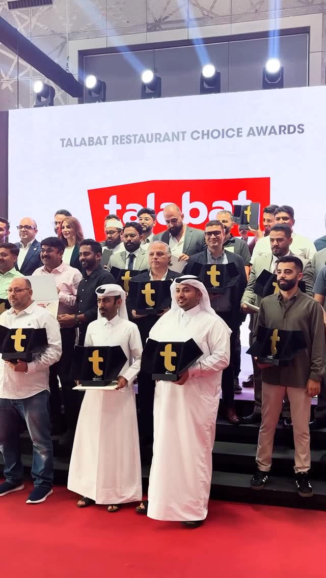 Instagram post by @ahmedpato for talabat. Caption reads: ✨ talabat  Choice Awards 2025✨

النسخة الخامسة من....