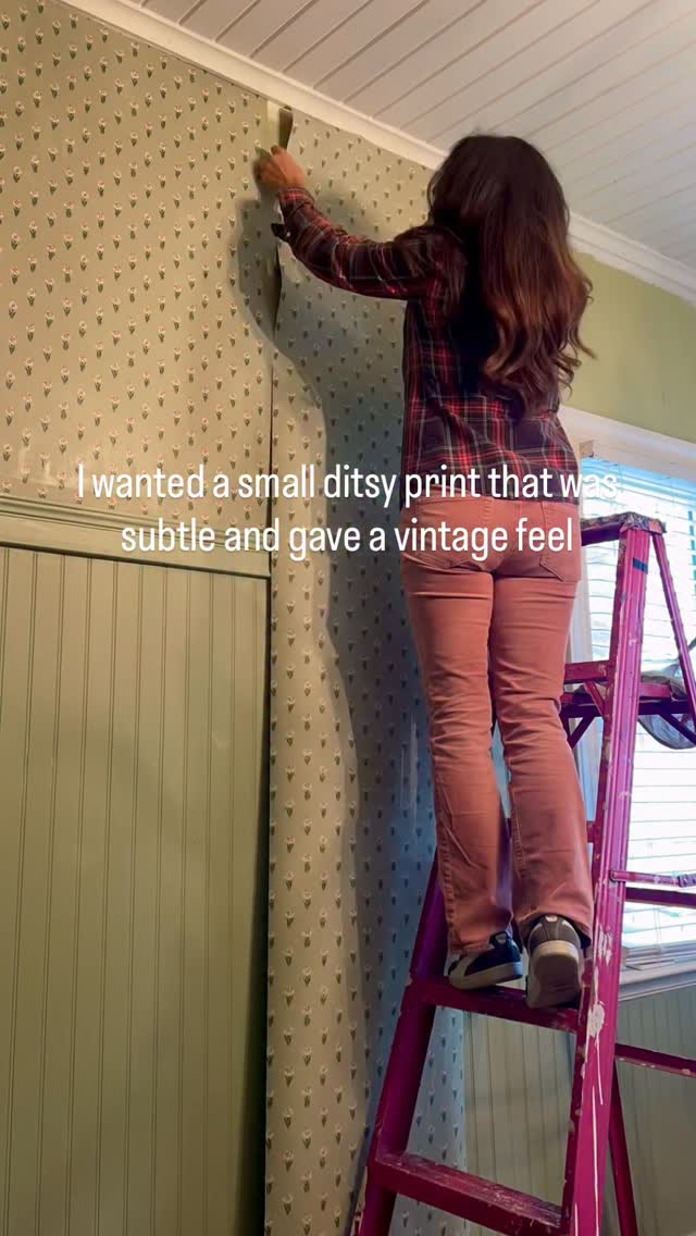 Instagram post by @slonesweethome for Sandberg Wallpaper. Caption reads: Are you feeling it? 

This paper is from....