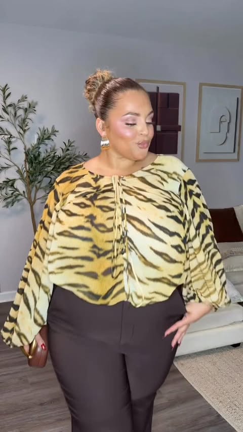 Instagram post by @scoutureox for Torrid. Caption reads: Corporate outfit that can quickly be great for....