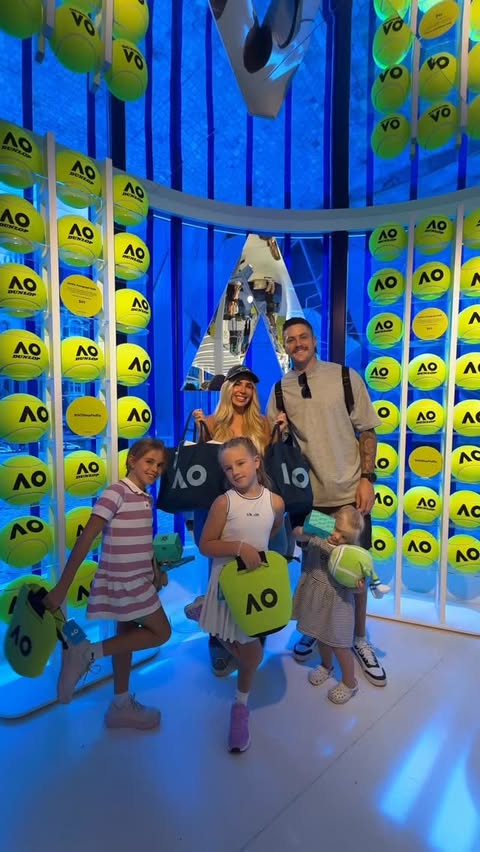 Instagram post by @mikaylacrisp for Australian Open. Caption reads: [...] week? Don’t forget to stop by the....