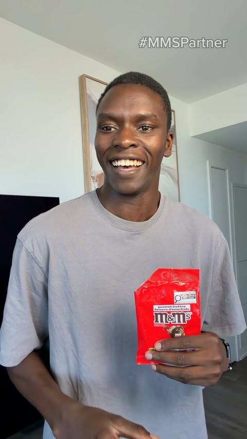 Instagram post by @tope_babalola for M&M’S. Caption reads: M&M’S, Marvel and a chance at a cruise [...].