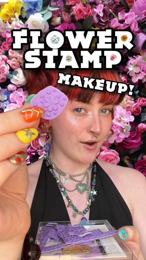Instagram post by @sxneadbailey for INGLOT COSMETICS. Caption reads: stamps 🤝 eyeliner Products Used: Thrifted Card....